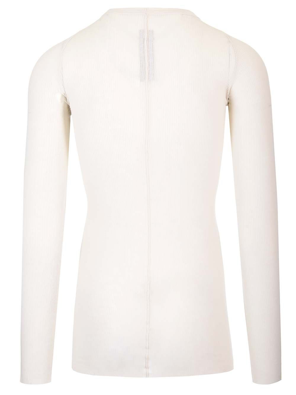 Al Duca D'Aosta Rick Owens T-SHIRT A MANICHE LUNGE BIANCA