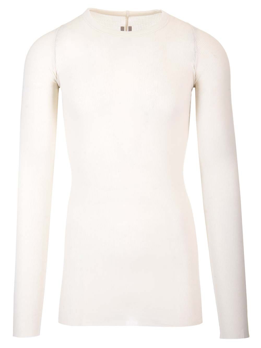 Al Duca D'Aosta Rick Owens T-SHIRT A MANICHE LUNGE BIANCA