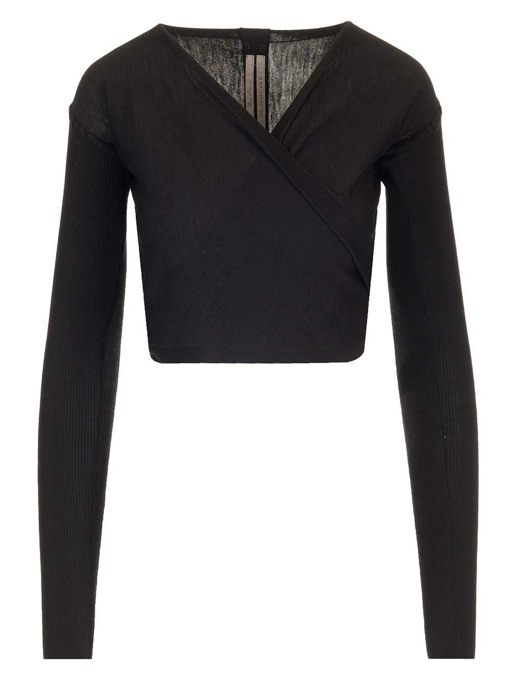 Al Duca D'Aosta Rick Owens Top incrociato in maglia