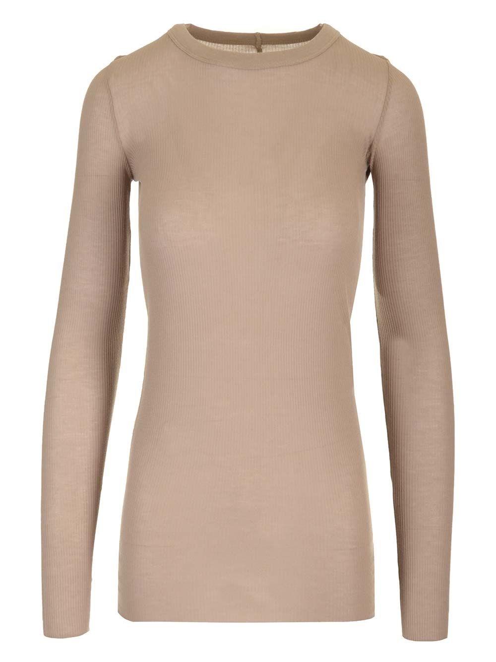 Al Duca D'Aosta Rick Owens Top maniche lunghe in jersey