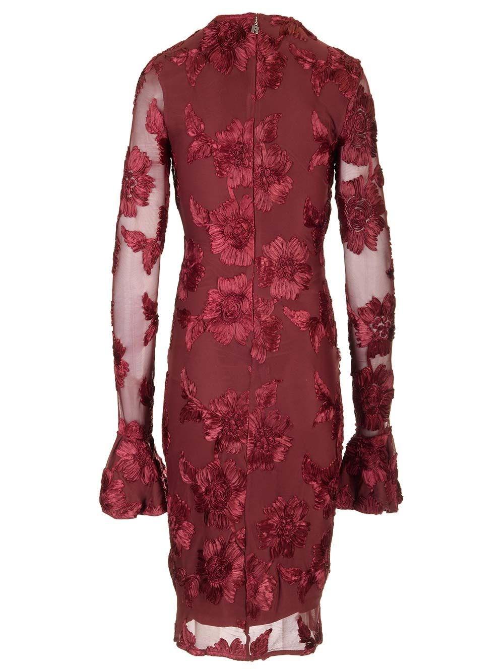 Al Duca D'Aosta Rotate Abito Midi Con Motivo Floreale