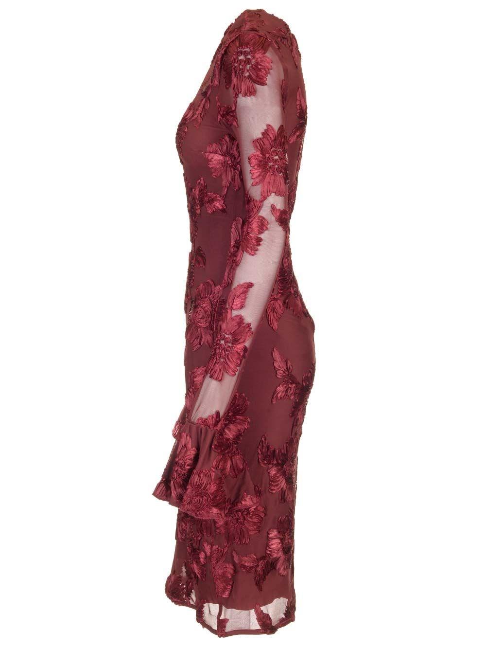 Al Duca D'Aosta Rotate Abito Midi Con Motivo Floreale