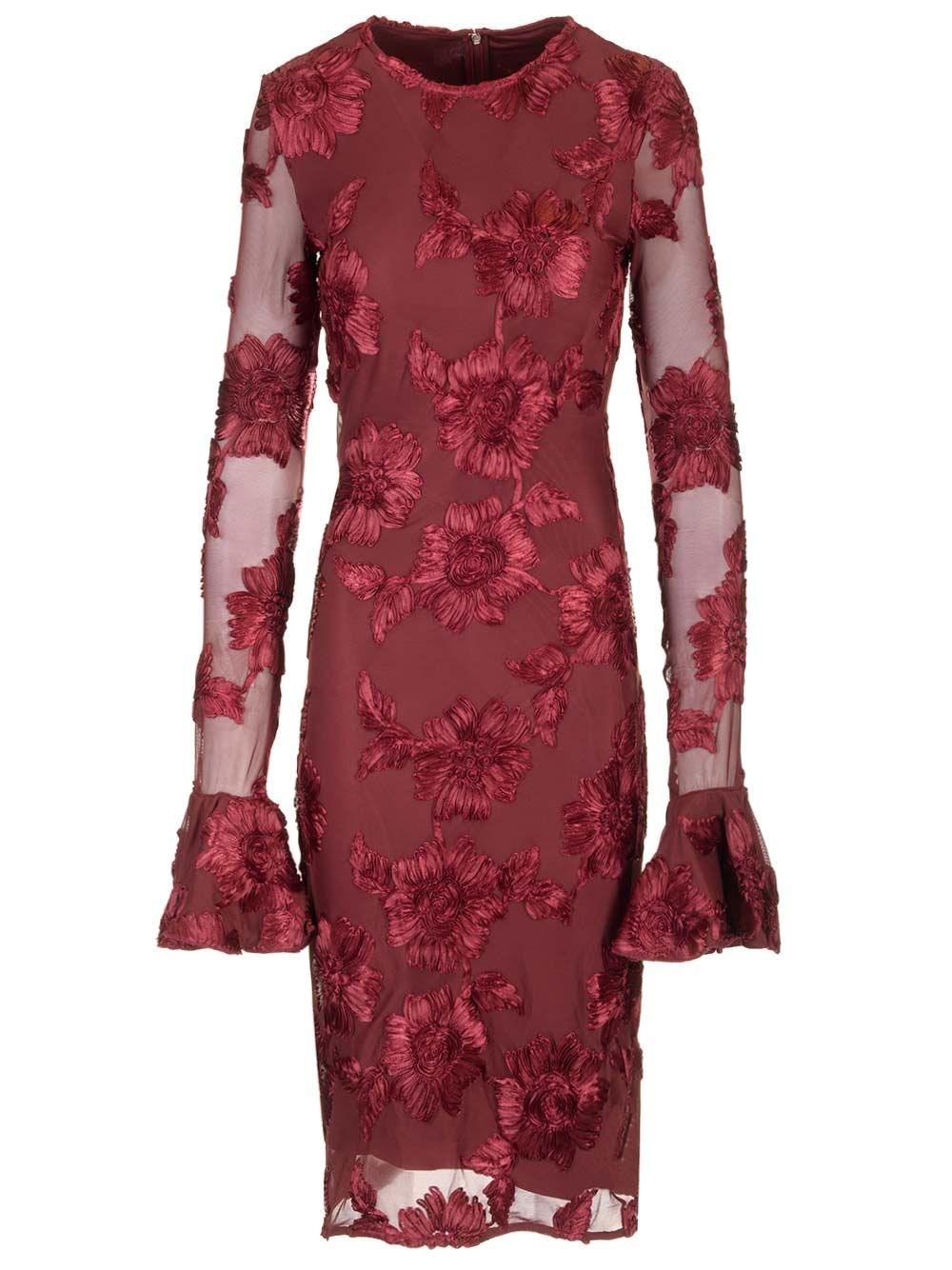 Al Duca D'Aosta Rotate Abito midi con motivo floreale