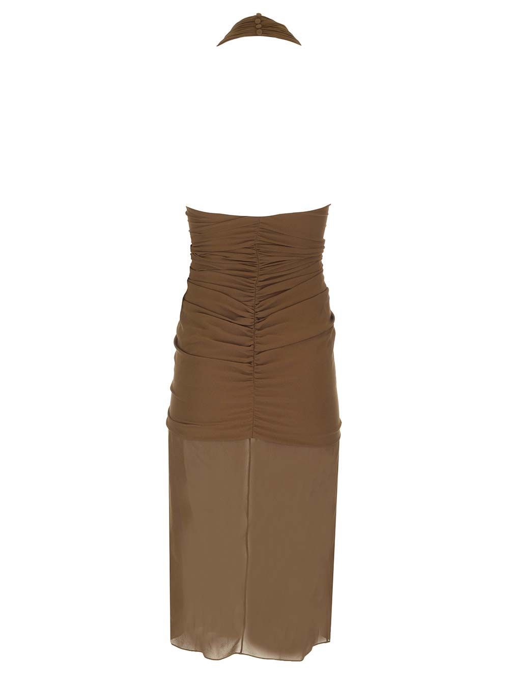 Al Duca D'Aosta Saint Laurent Abito All'americana In Crepe