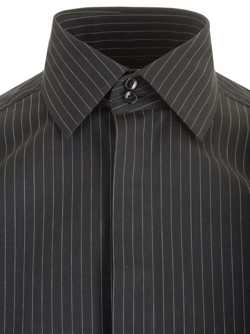 Al Duca D'Aosta Saint Laurent Camicia Cassandre A Righe In Popeline Di Cotone