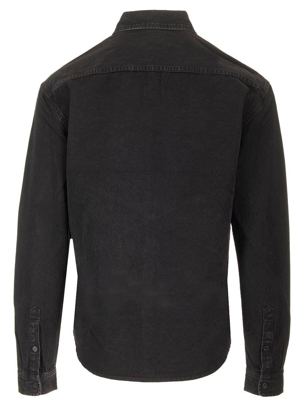 Al Duca D'Aosta Saint Laurent Camicia "Cassandre In Denim