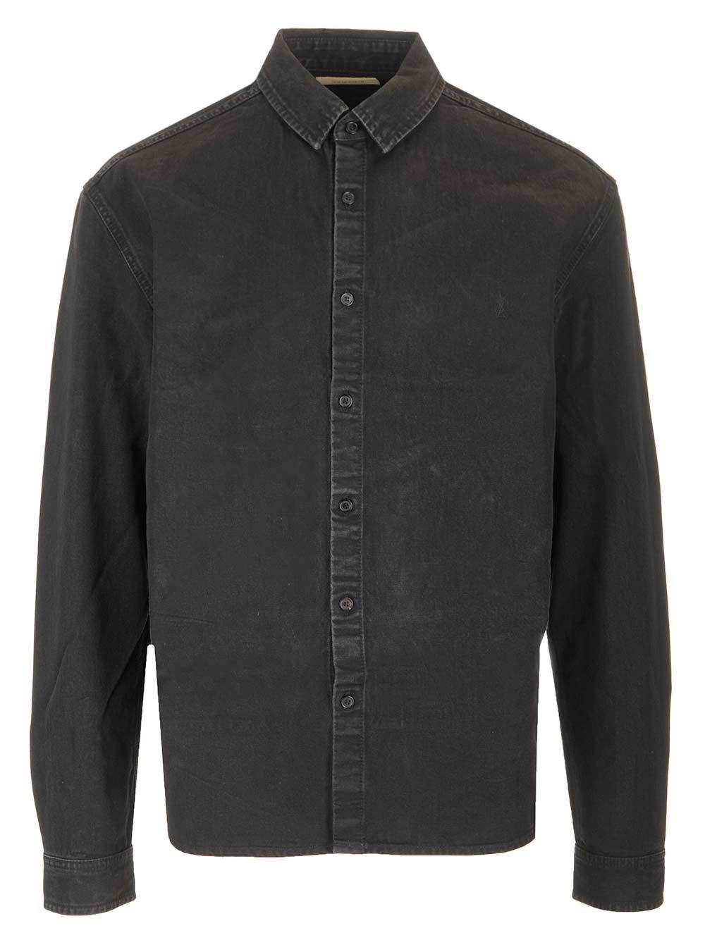 Al Duca D'Aosta Saint Laurent Camicia "Cassandre in denim