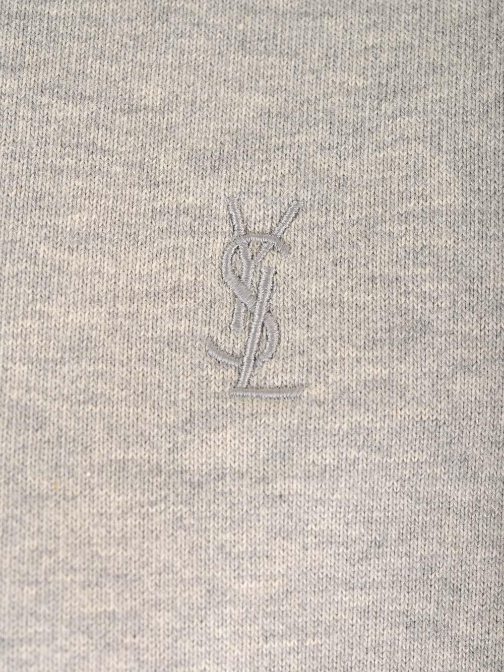 Al Duca D'Aosta Saint Laurent Felpa Grigia Con Cappuccio