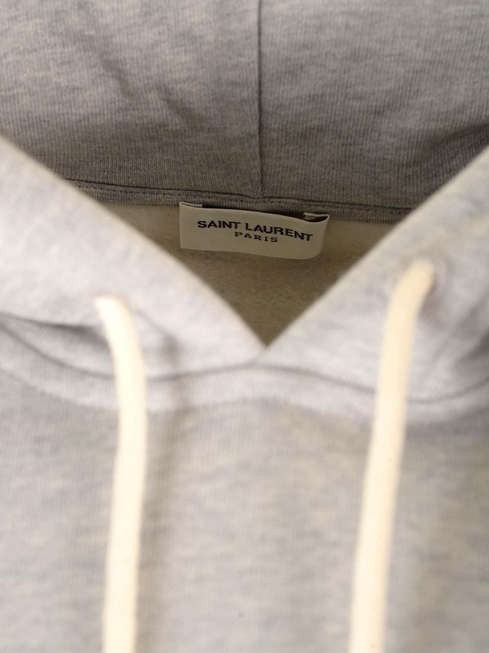 Al Duca D'Aosta Saint Laurent Felpa Grigia Con Cappuccio