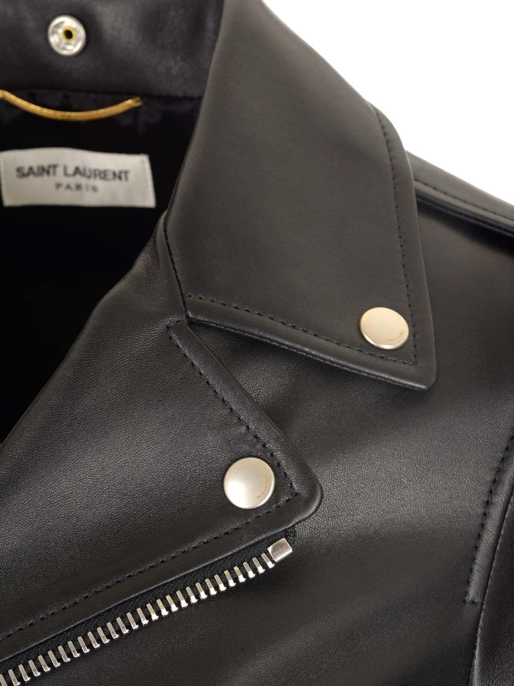 Al Duca D'Aosta Saint Laurent Giacca "Motorcycle" Nera