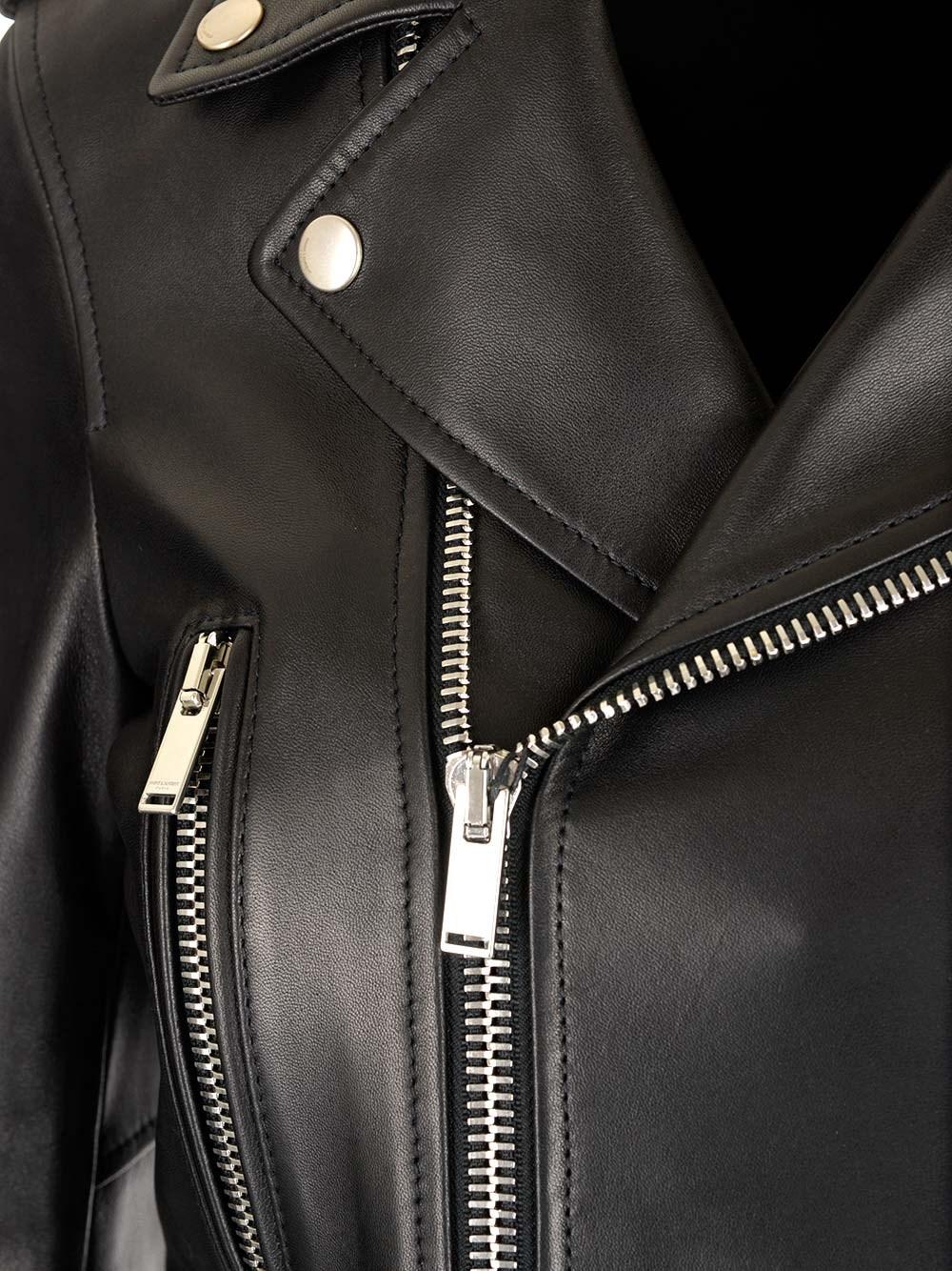 Al Duca D'Aosta Saint Laurent Giacca "Motorcycle" Nera