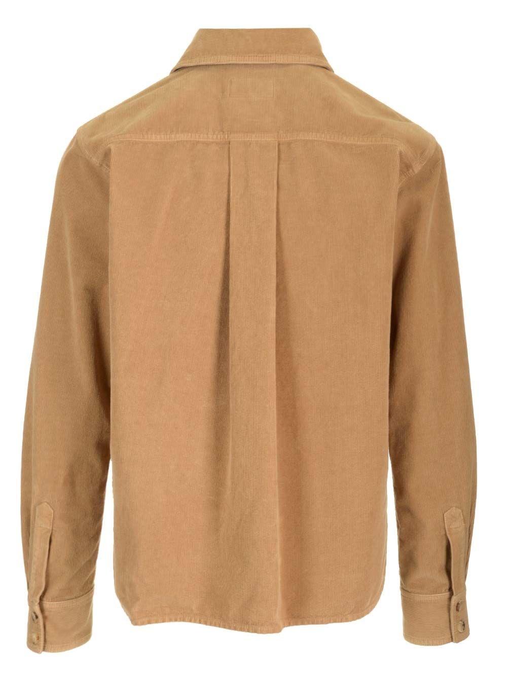 Al Duca D'Aosta Saint Laurent Overshirt In Velluto A Coste