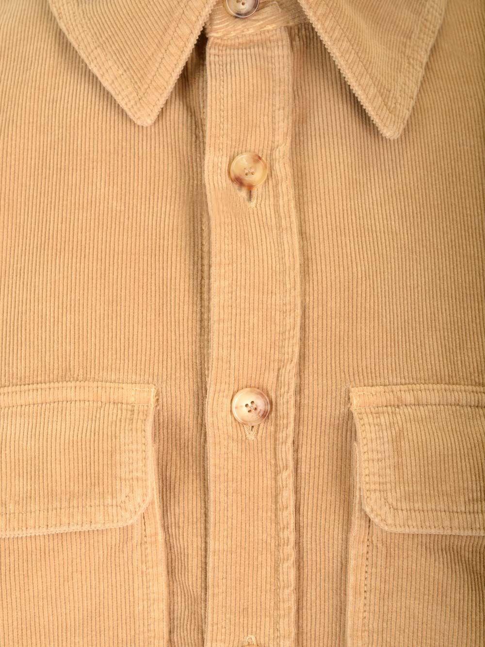 Al Duca D'Aosta Saint Laurent Overshirt In Velluto A Coste