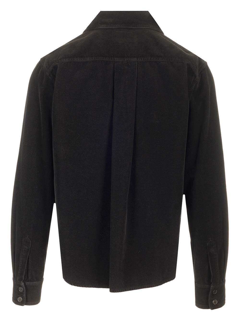 Al Duca D'Aosta Saint Laurent Overshirt In Velluto A Coste