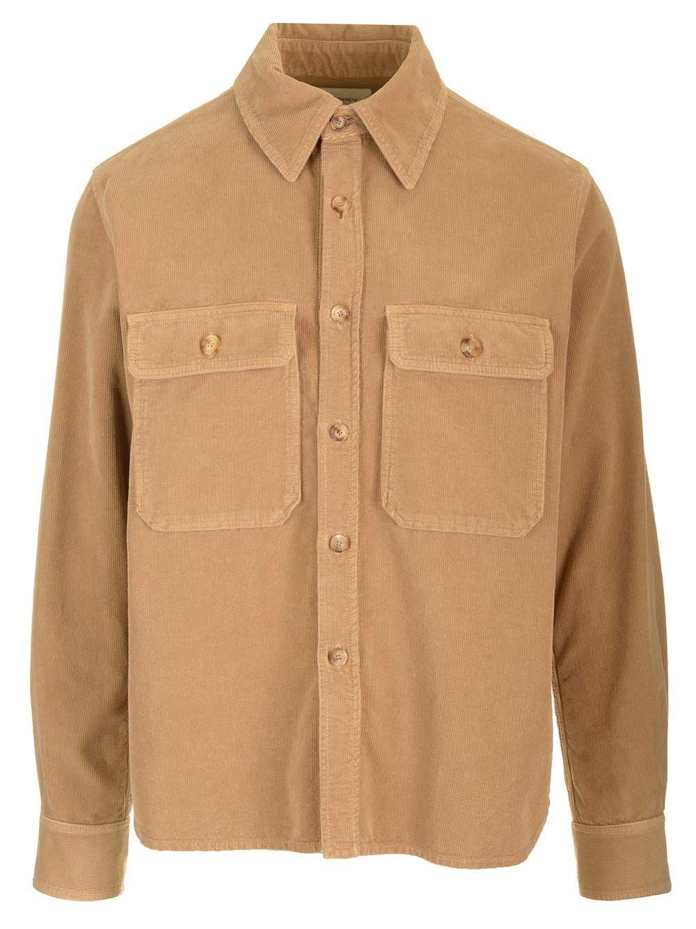 Al Duca D'Aosta Saint Laurent Overshirt in velluto a coste