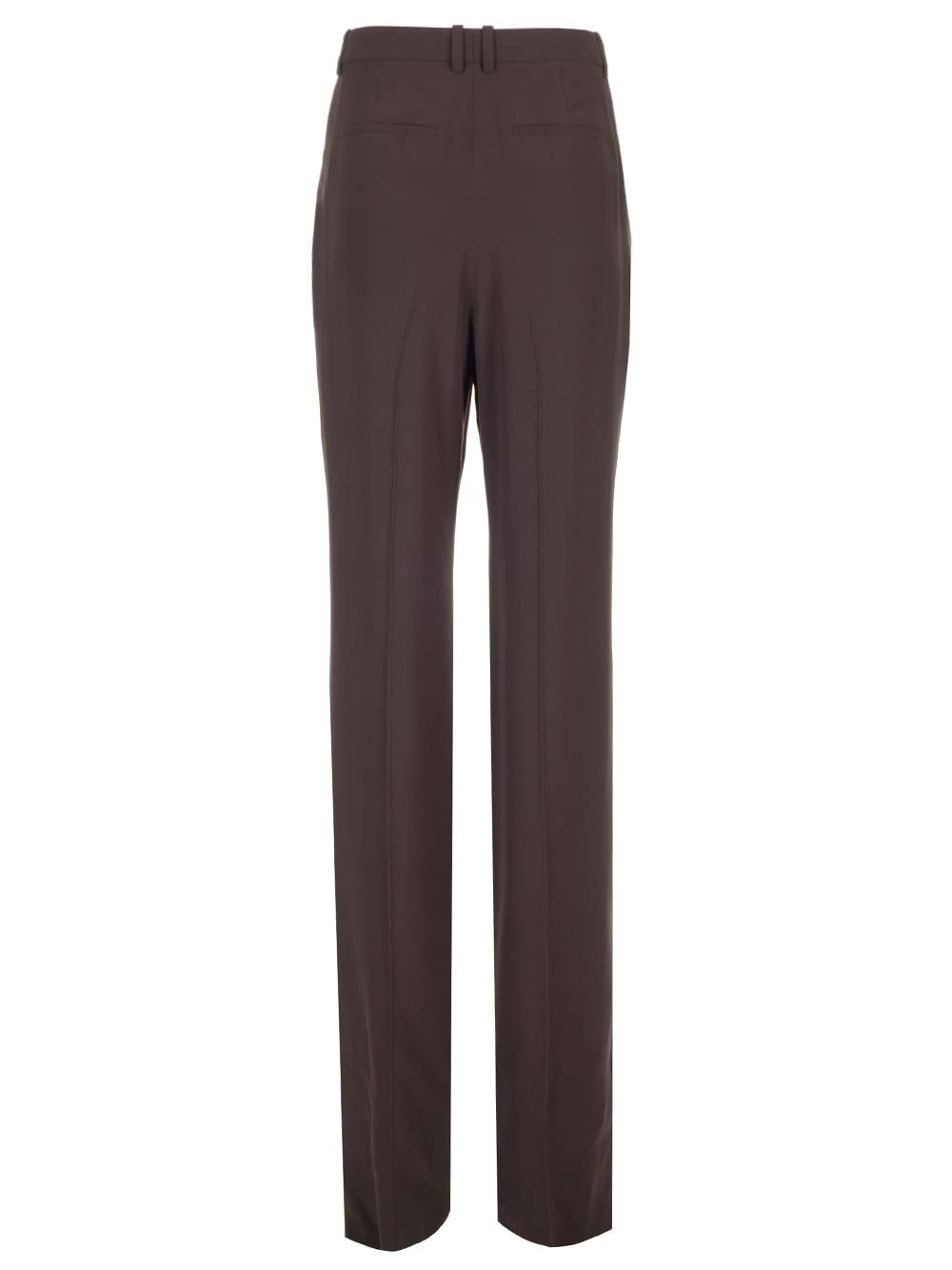 Al Duca D'Aosta Saint Laurent Pantaloni In Crêpe Di Seta