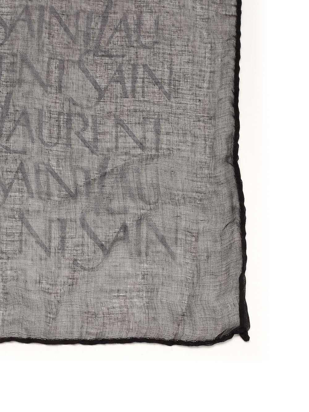 Al Duca D'Aosta Saint Laurent Sciarpa Con Logo All Over