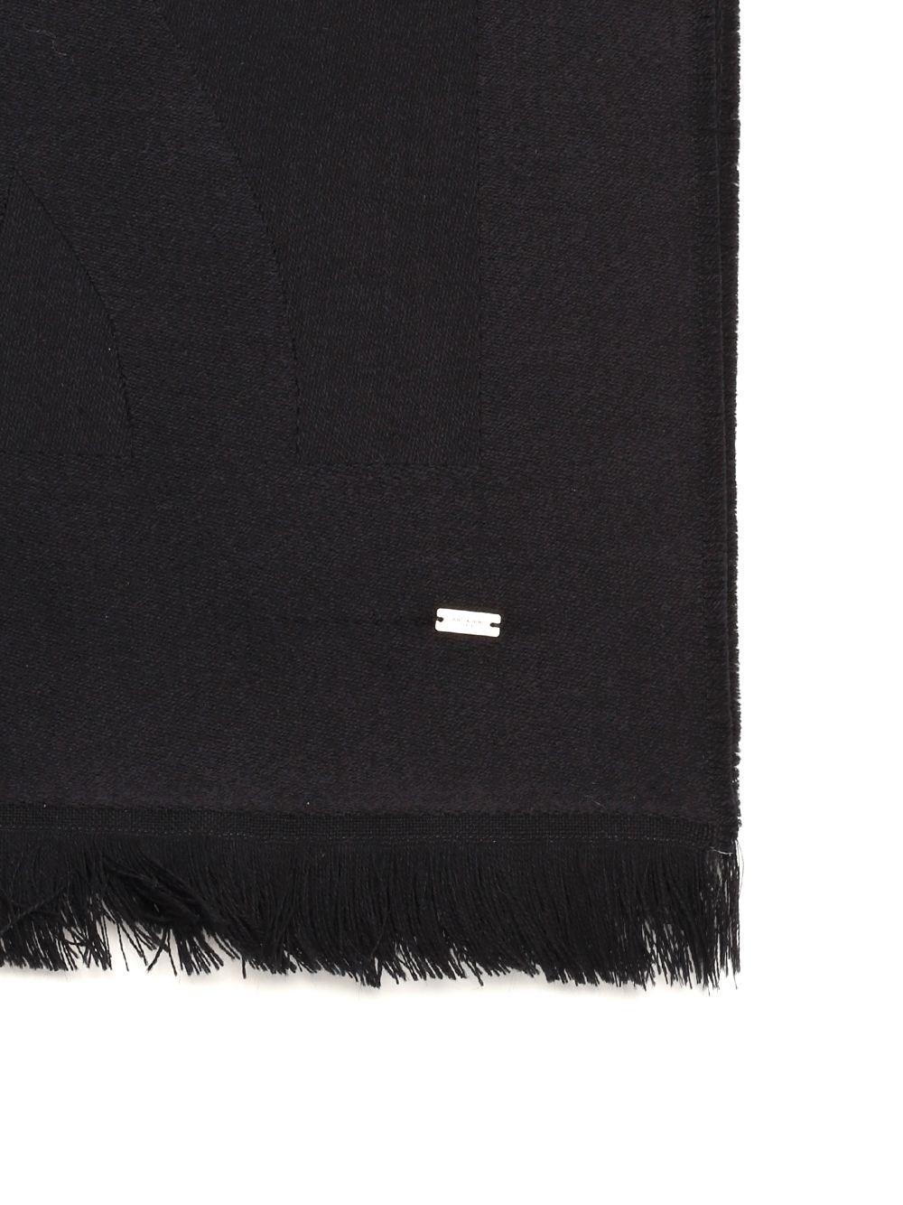 Al Duca D'Aosta Saint Laurent Sciarpa MONOGRAM In Jacquard Di Lana