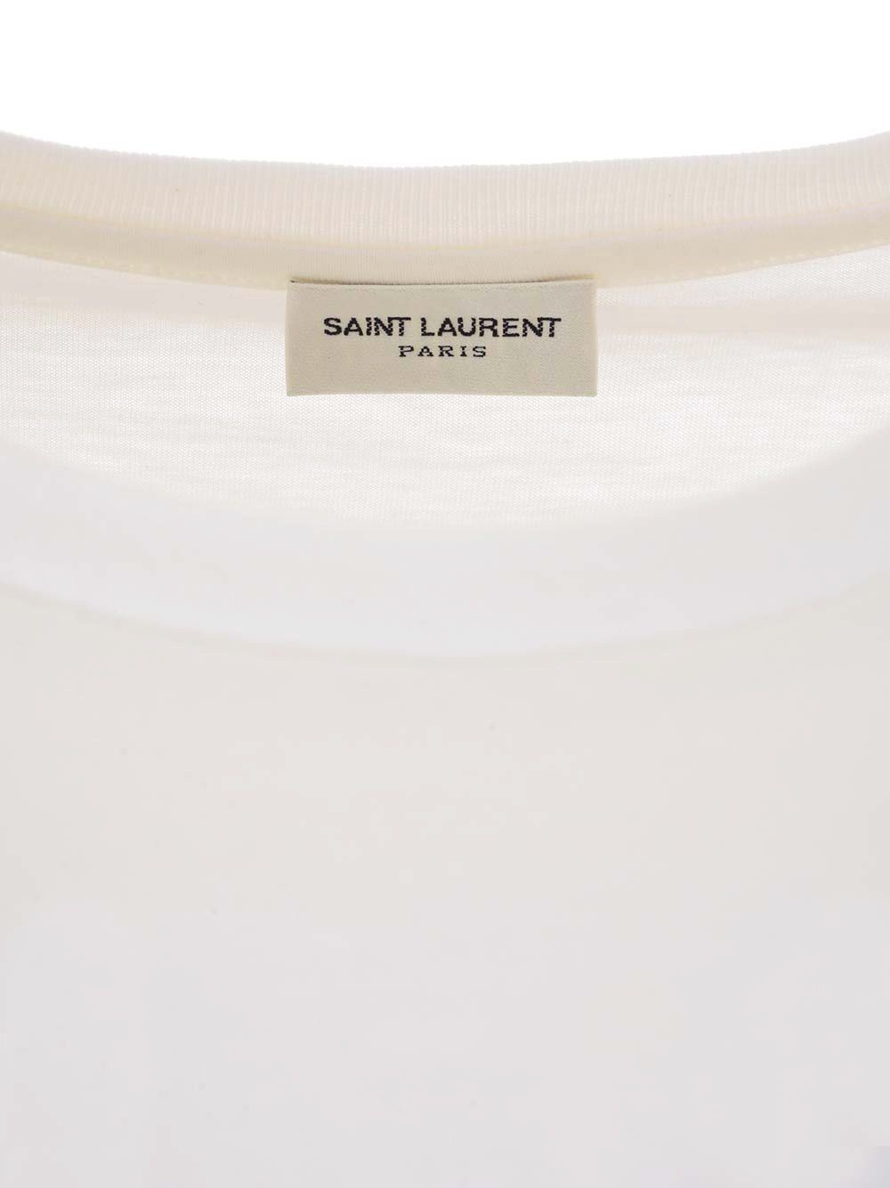 Al Duca D'Aosta Saint Laurent T-shirt Bianca Saint Laurent