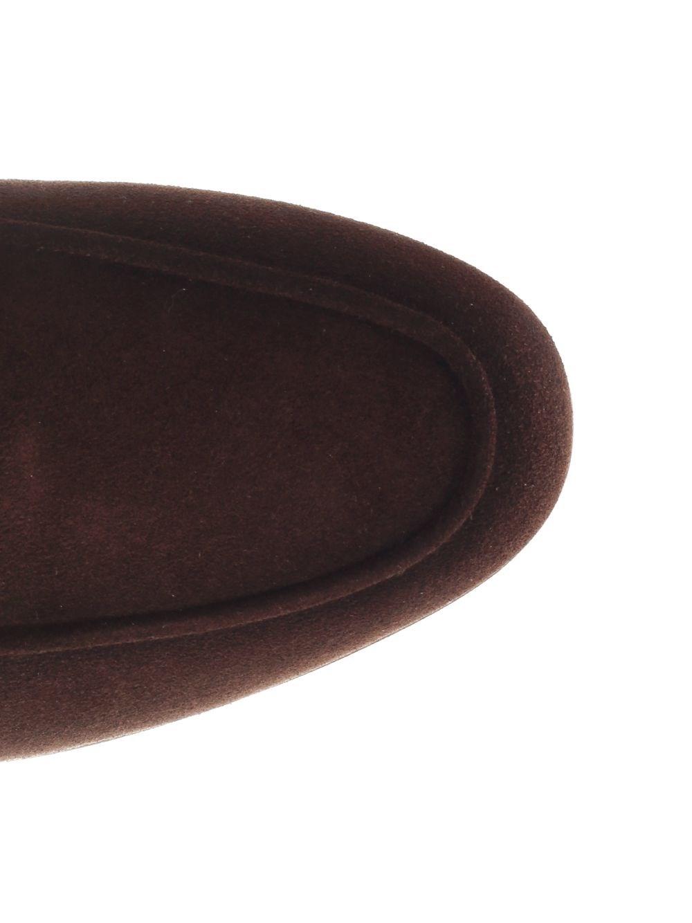 Al Duca D'Aosta Santoni Mocassino Carlo Da Uomo In Suede Marrone