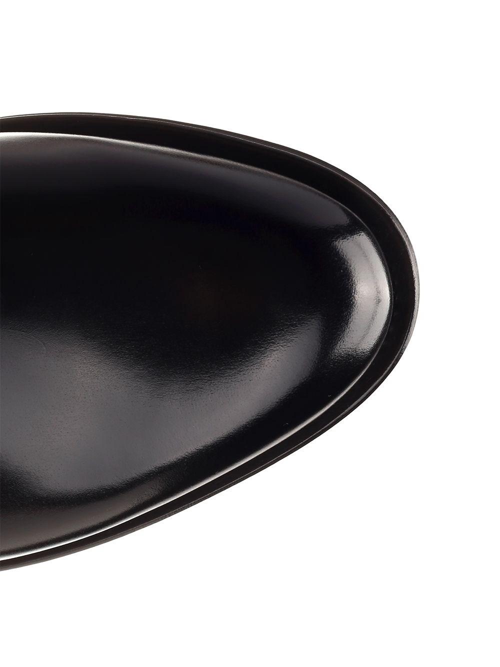 Al Duca D'Aosta Santoni Scarpa Stringata In Pelle Nera