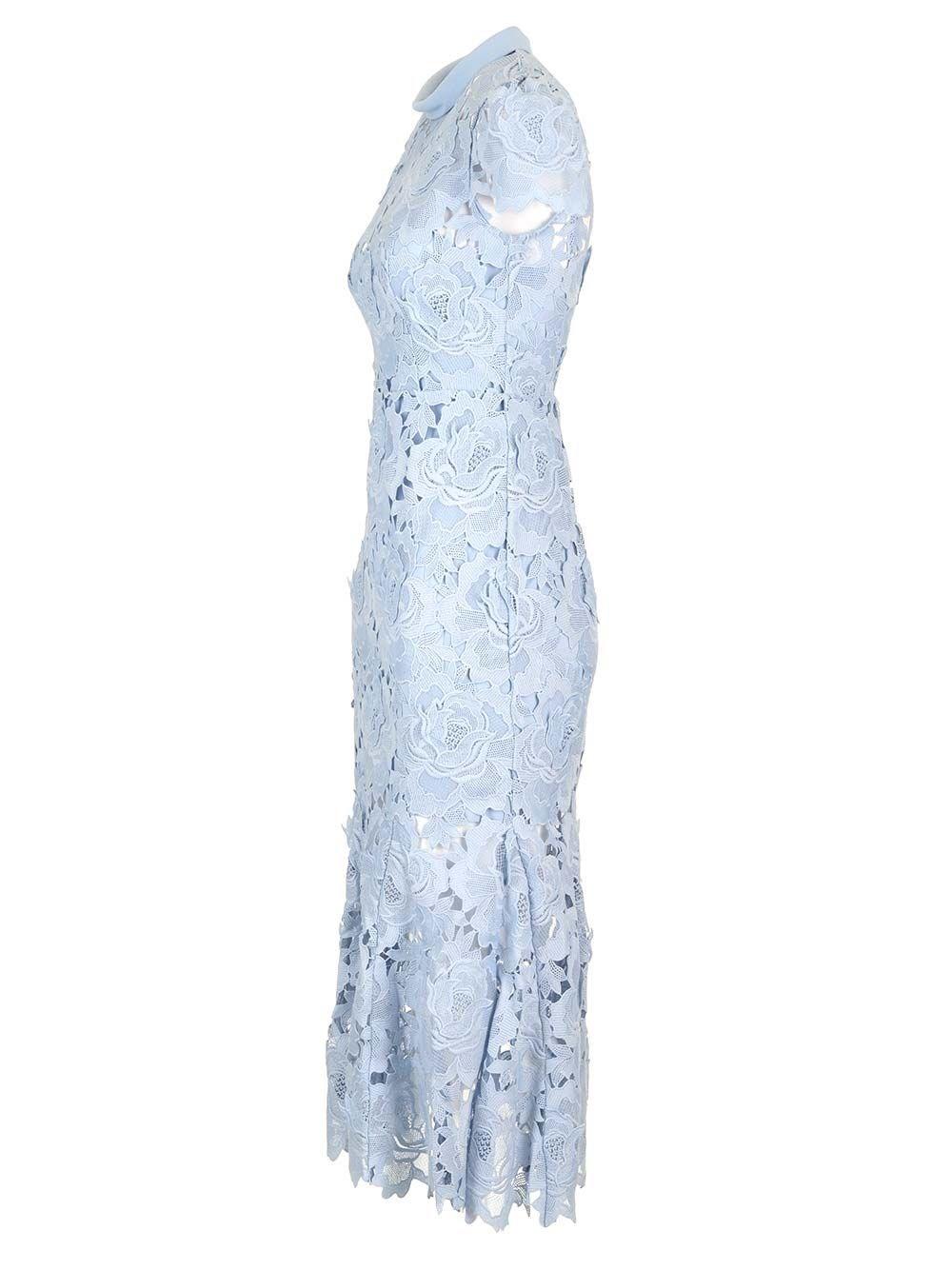 Al Duca D'Aosta Self-portrait Abito In Pizzo Fiordaliso