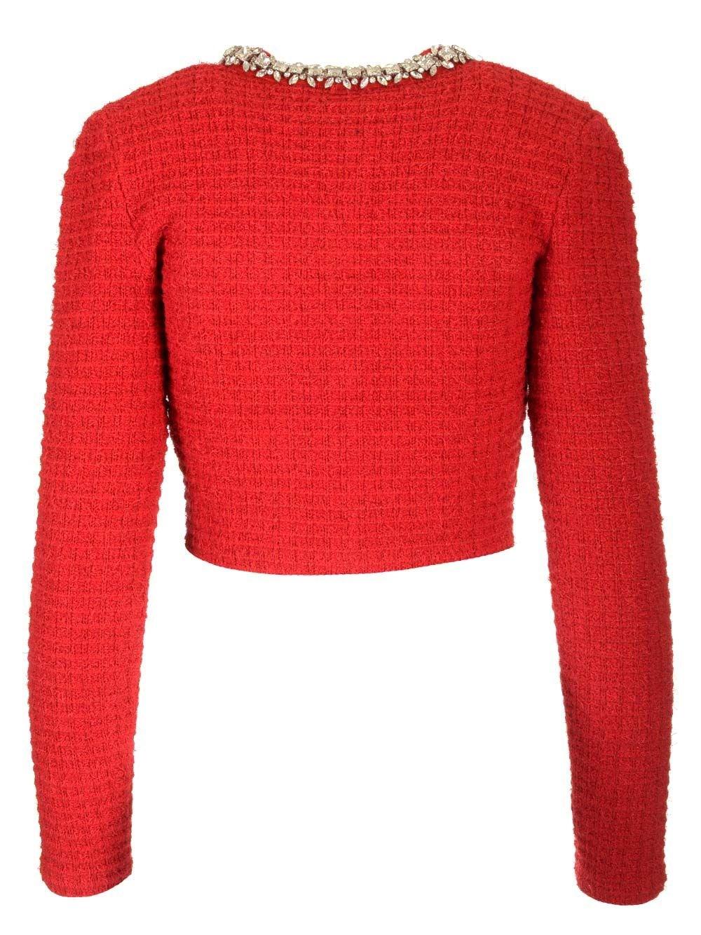 Al Duca D'Aosta Self-portrait Cardigan In Maglia A Nido D'ape