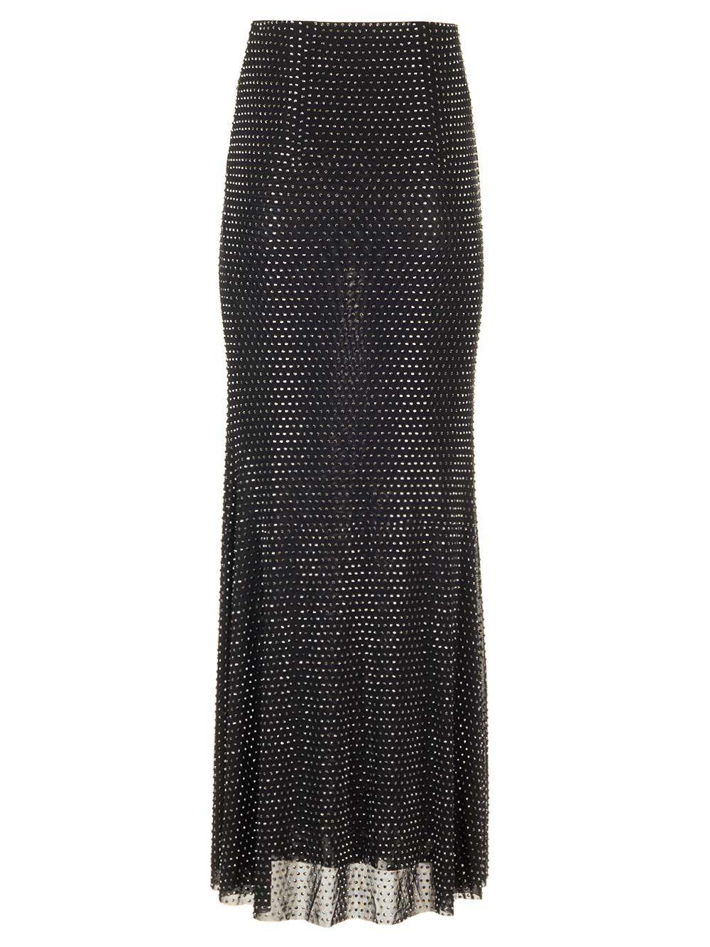 Al Duca D'Aosta Self-portrait Gonna Maxi Con Strass