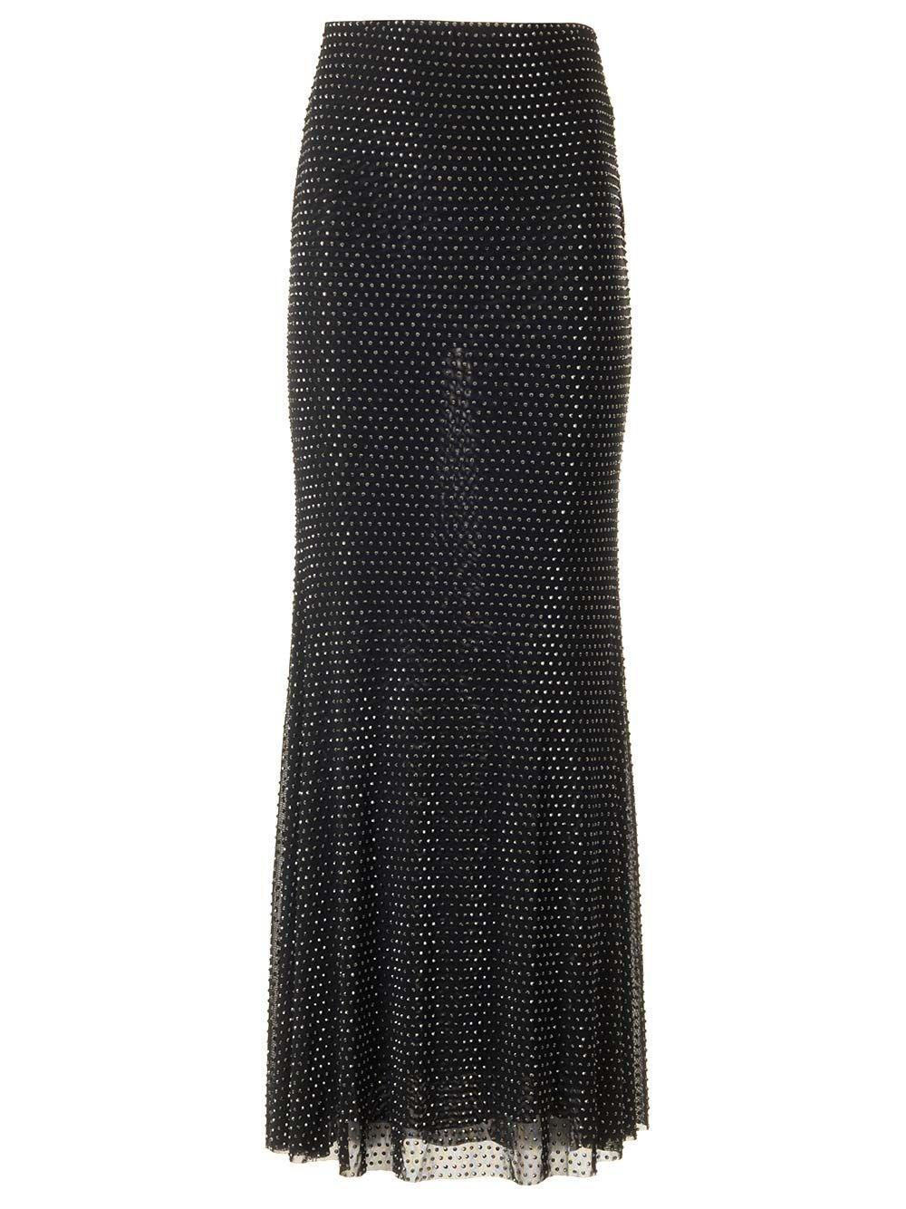 Al Duca D'Aosta Self-portrait Gonna maxi con strass