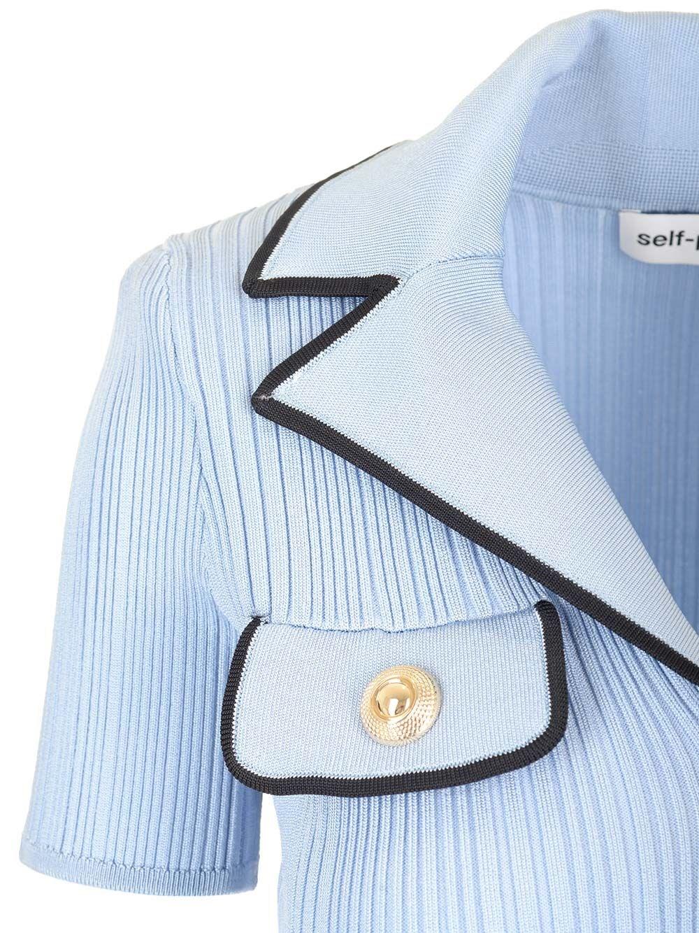 Al Duca D'Aosta Self-portrait Mini Abito Realizzato In Maglia