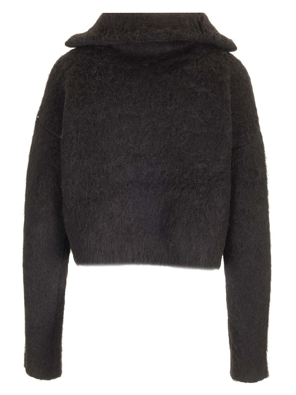 Al Duca D'Aosta Sportmax Maglia Mezza Zip In Alpaca