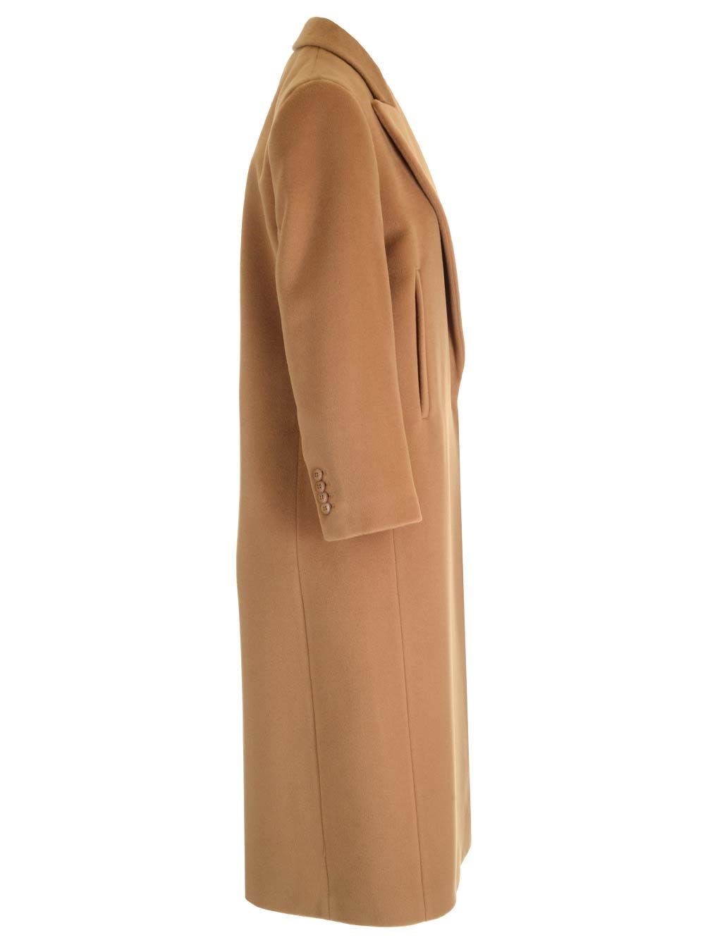 Al Duca D'Aosta Studio Max Mara Cappotto Lungo Doppiopetto In Pura Lana