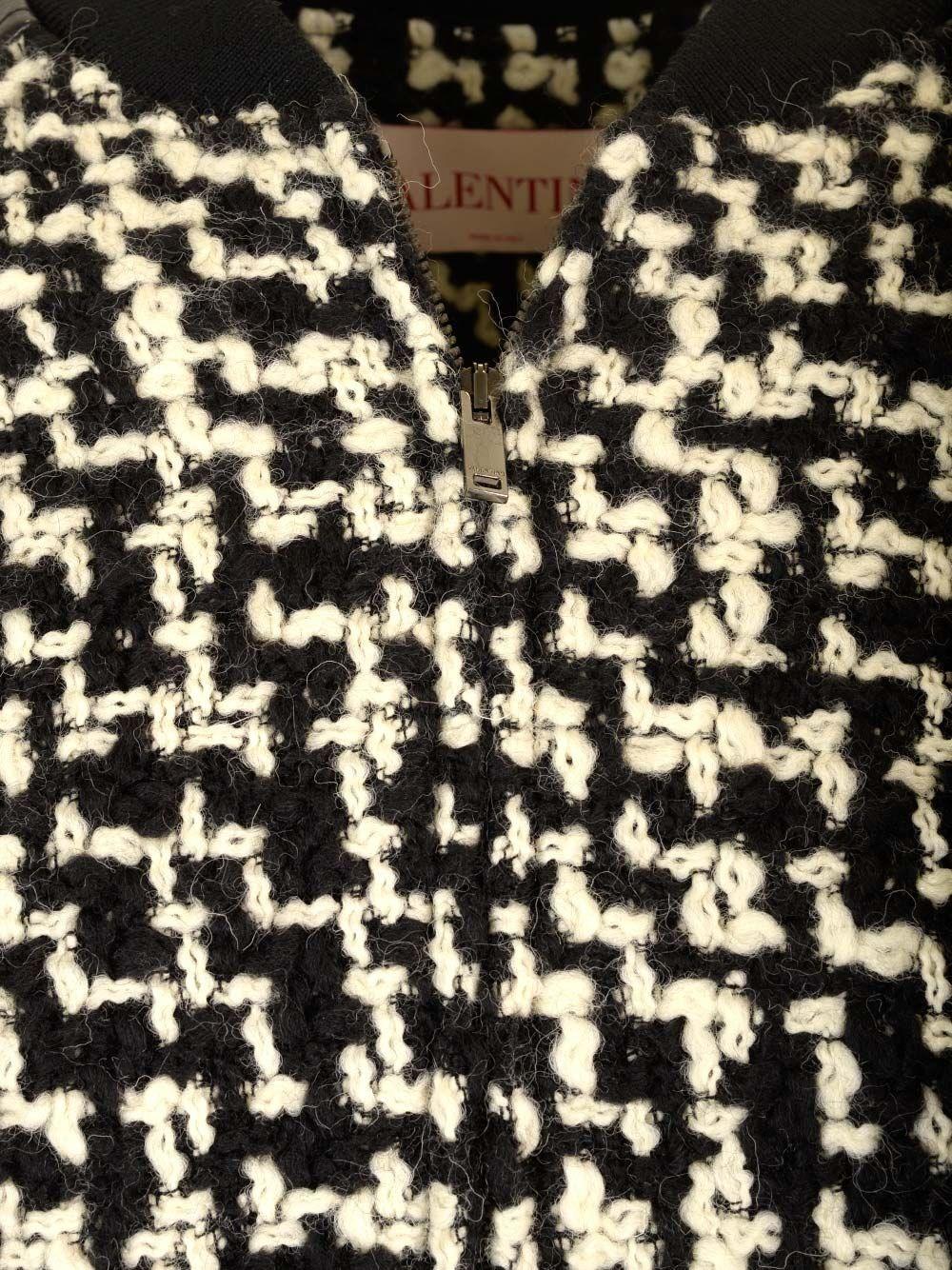 Al Duca D'Aosta Valentino Garavani Bomber In Tweed Di Lana