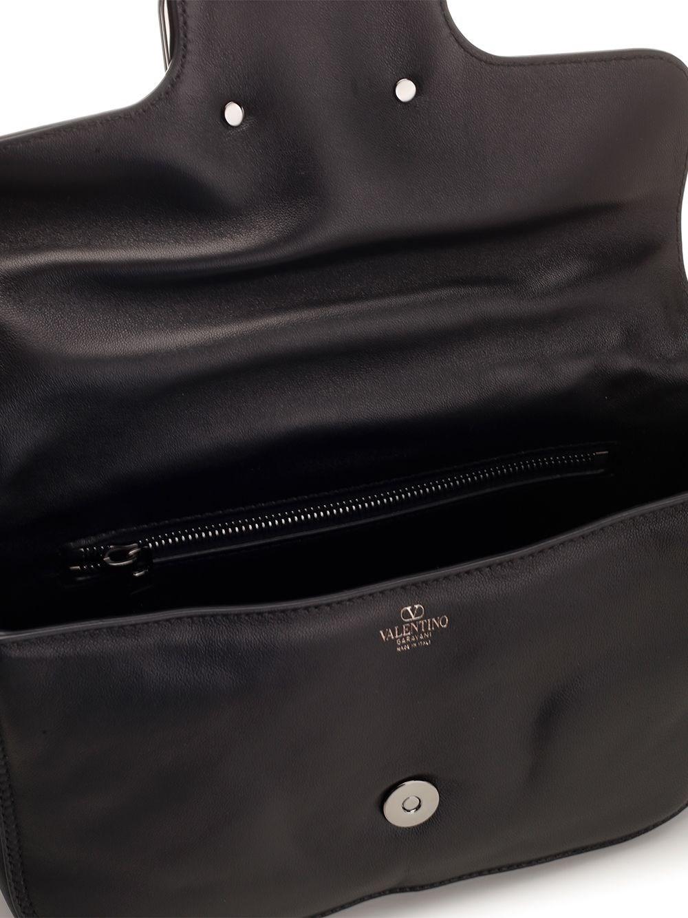 Al Duca D'Aosta Valentino Garavani BORSA A TRACOLLA VALENTINO GARAVANI NOIR IN NAPPA