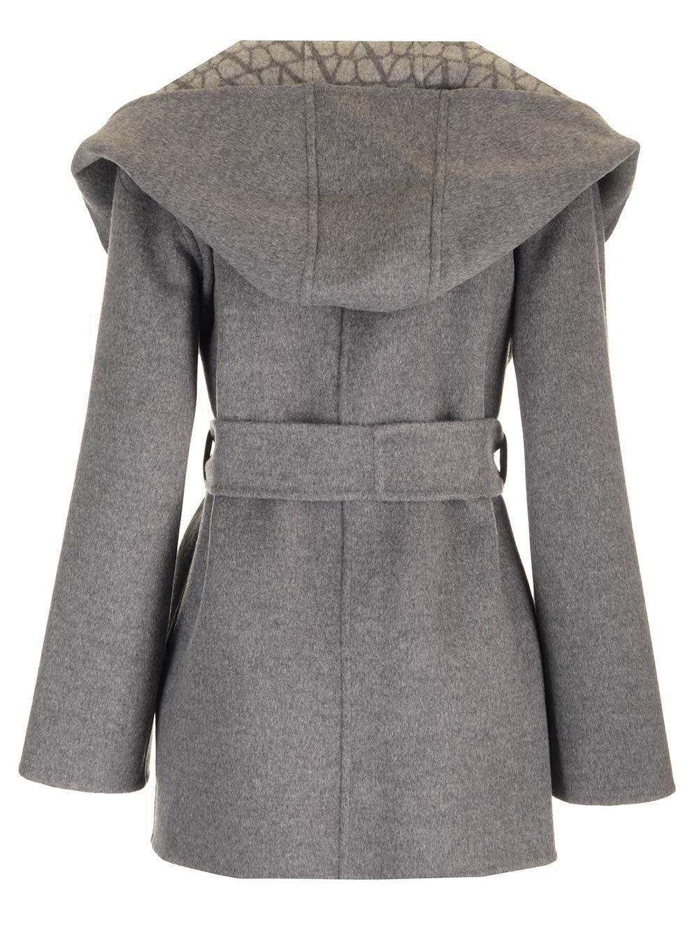 Al Duca D'Aosta Valentino Garavani Cappotto Con Cappuccio "Toile Iconographe"