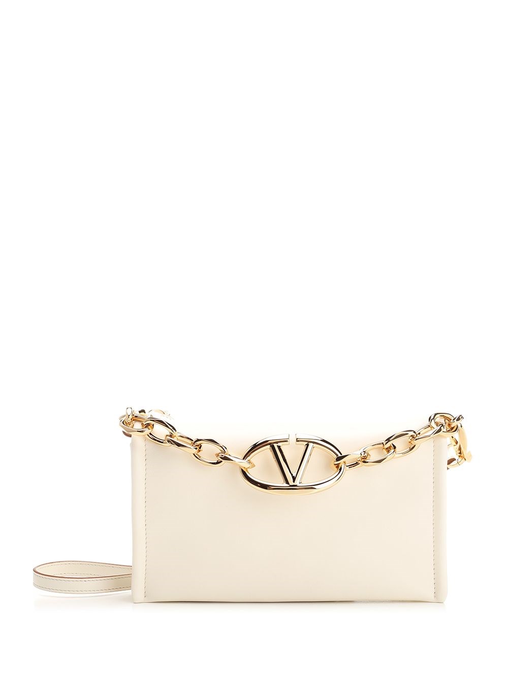 Al Duca D'Aosta Valentino Garavani Clutch con tracolla "VLogo Chain"