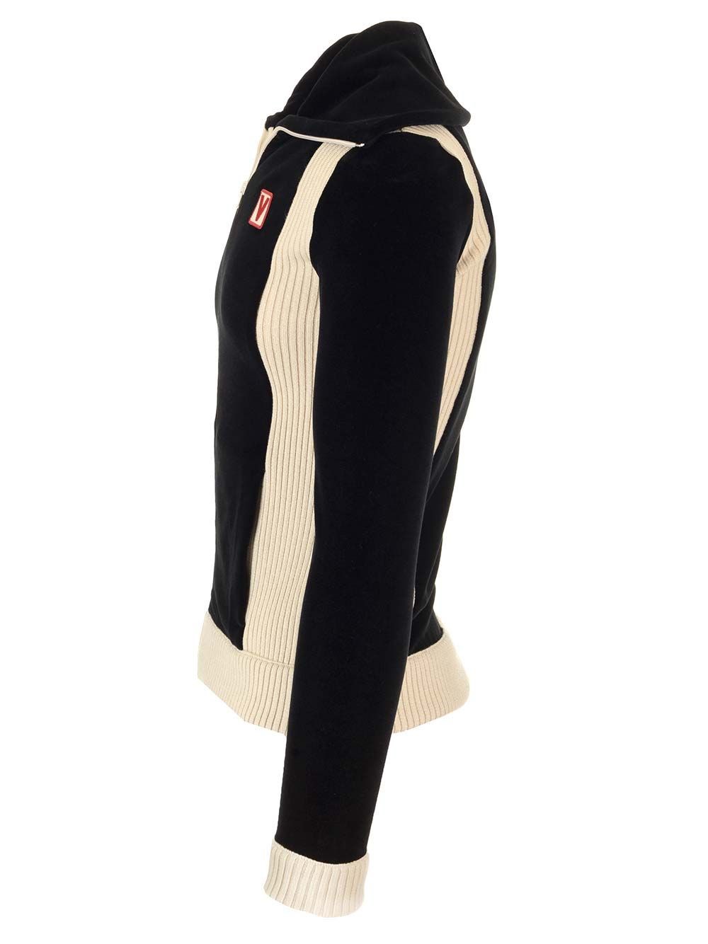 Al Duca D'Aosta Valentino Garavani Felpa In Ciniglia Con Patch