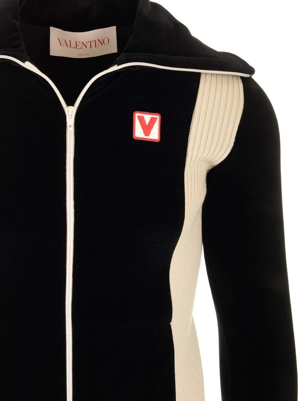 Al Duca D'Aosta Valentino Garavani Felpa In Ciniglia Con Patch