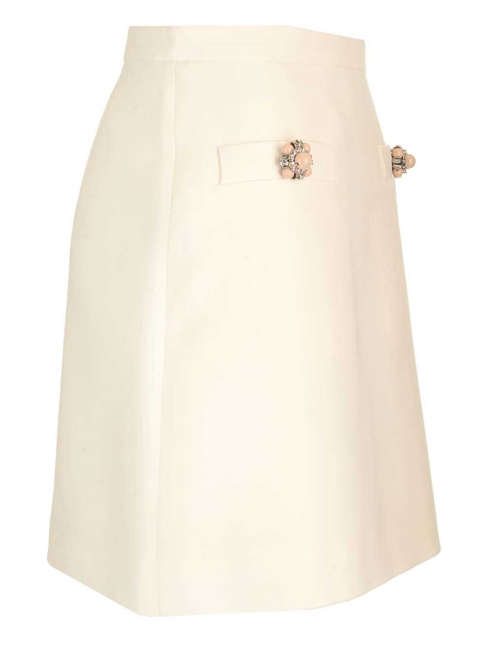 Al Duca D'Aosta Valentino Garavani Gonna In Crepe Couture