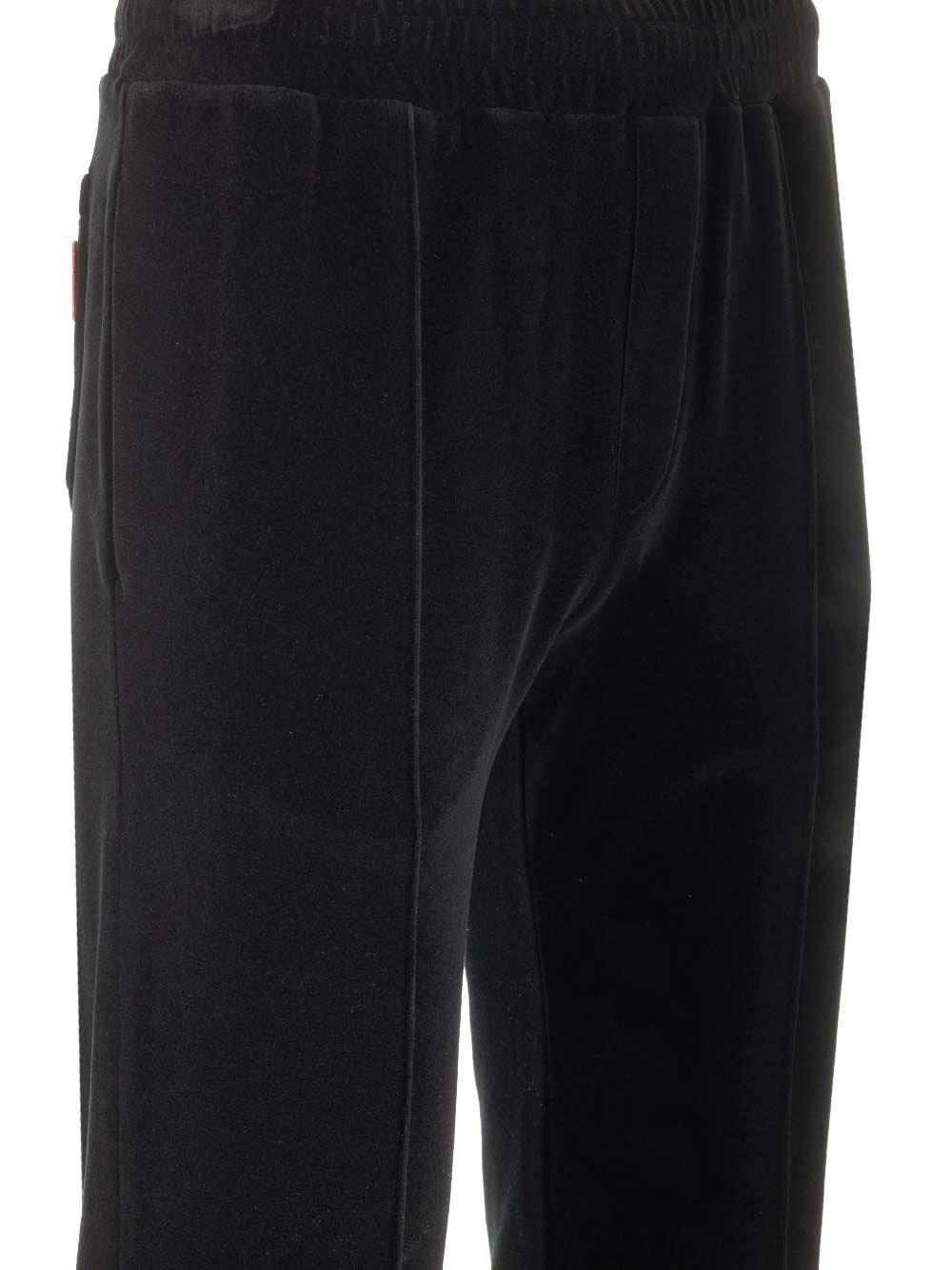 Al Duca D'Aosta Valentino Garavani Jogger Nero In Ciniglia