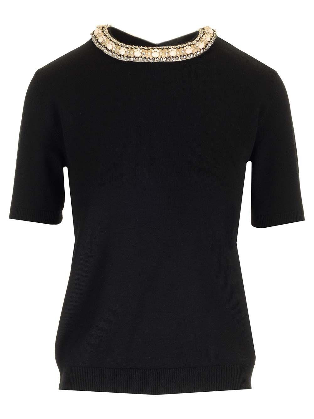 Al Duca D'Aosta Valentino Garavani Maglia in lana ricamata