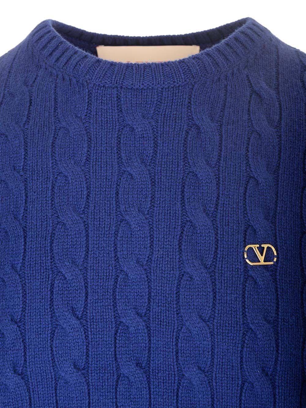 Al Duca D'Aosta Valentino Garavani Maglione A Trecce In Cashmere