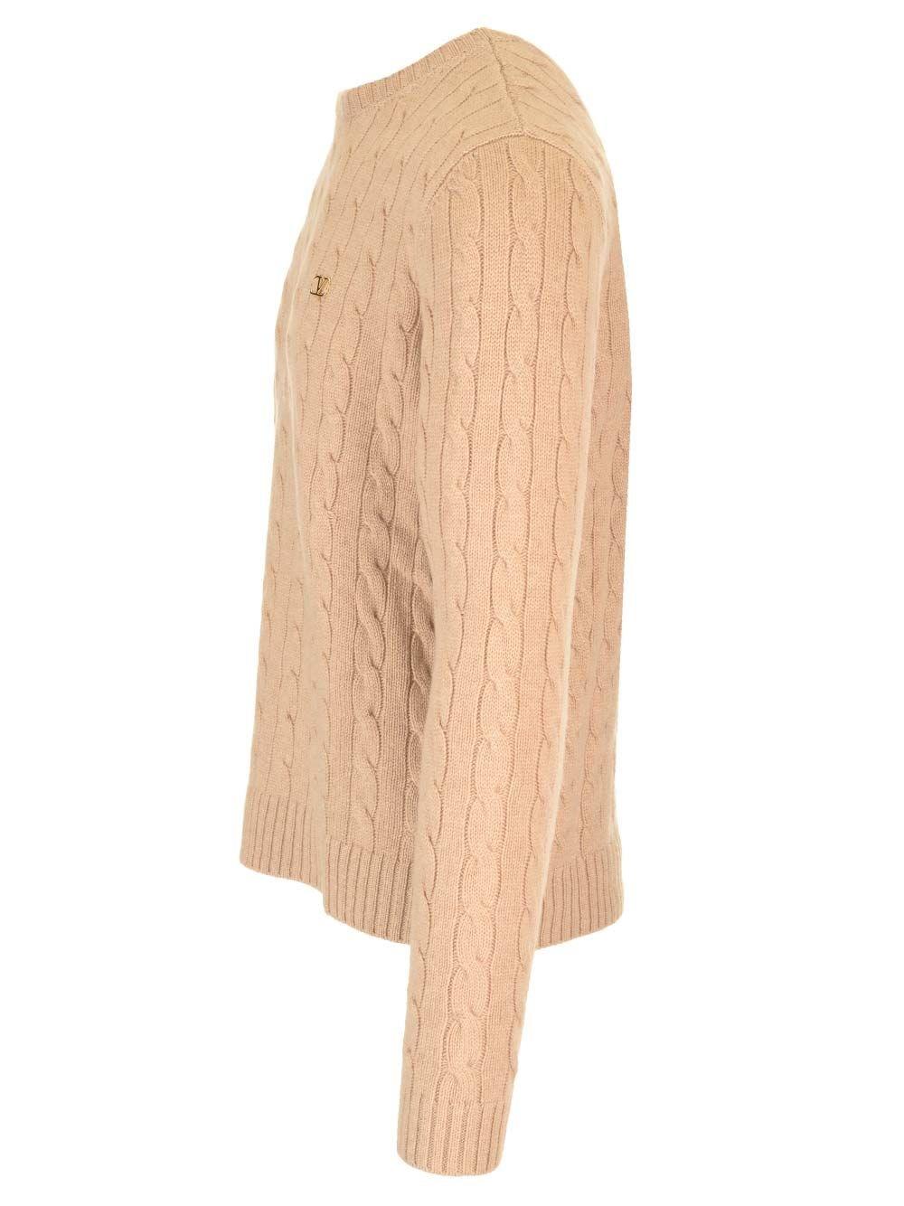 Al Duca D'Aosta Valentino Garavani Maglione A Trecce In Cashmere