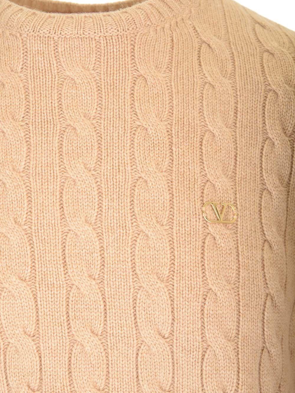 Al Duca D'Aosta Valentino Garavani Maglione A Trecce In Cashmere