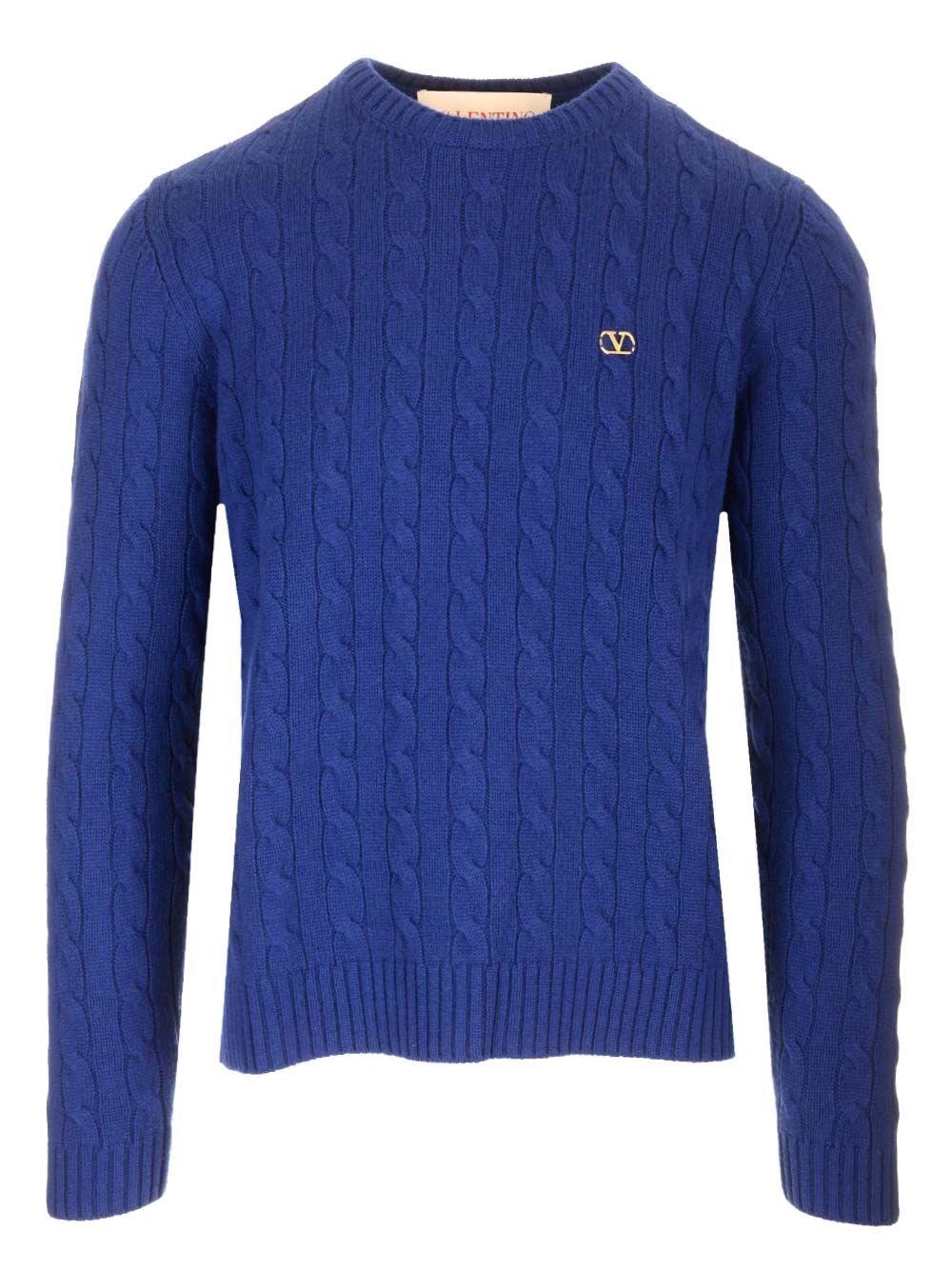 Al Duca D'Aosta Valentino Garavani Maglione a trecce in cashmere