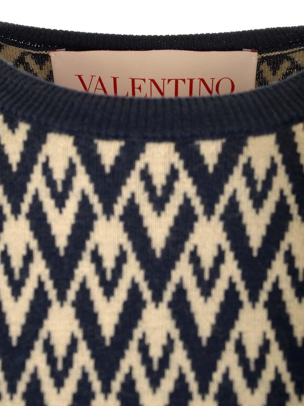 Al Duca D'Aosta Valentino Garavani Top In Lana "Toute La V"