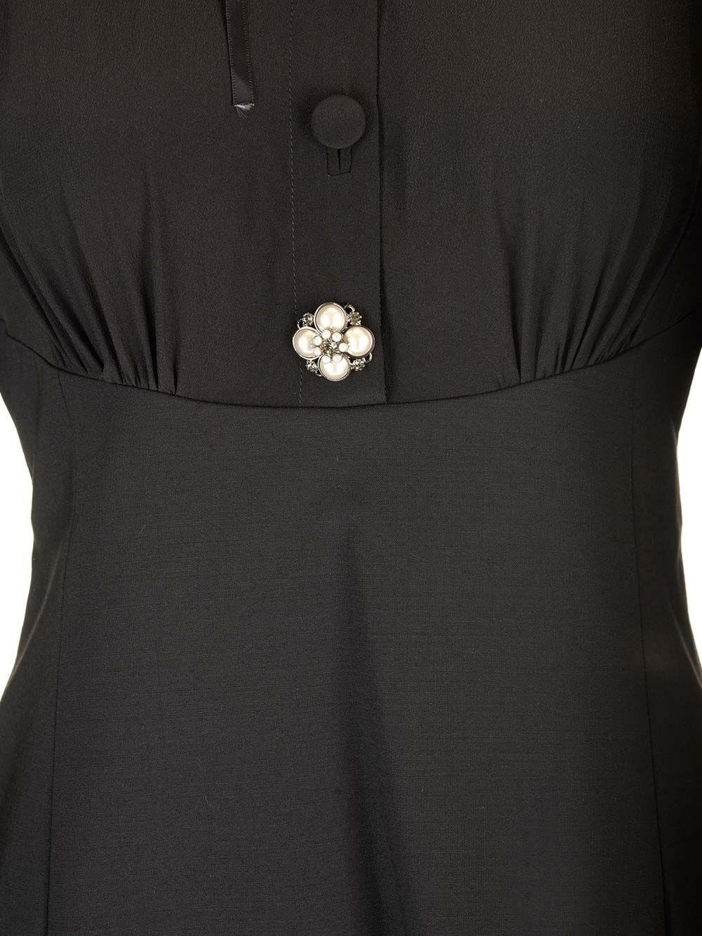 Al Duca D'Aosta Versace Mini Abito In Crepe De Chine