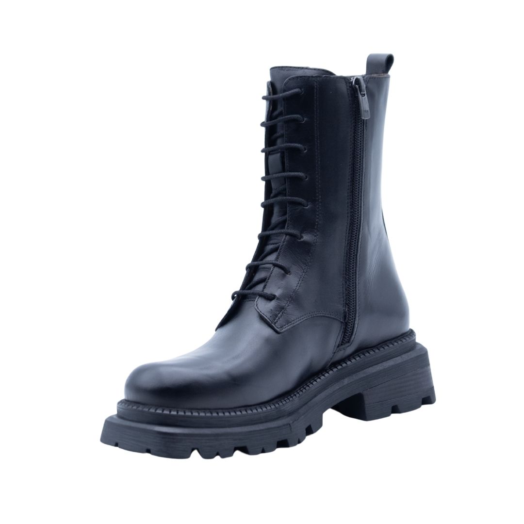 ALBANO Anfibi Neri Con Lacci