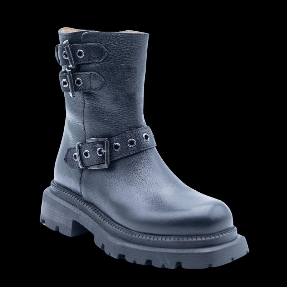 ALBANO Biker Neri Fondo In Gomma