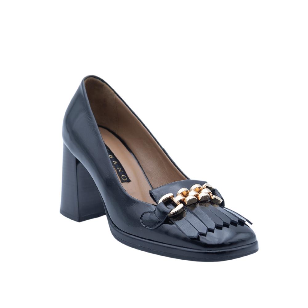 ALBANO Decolletè Nero Con Frangia